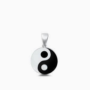 Yin Yang Silver Pendant