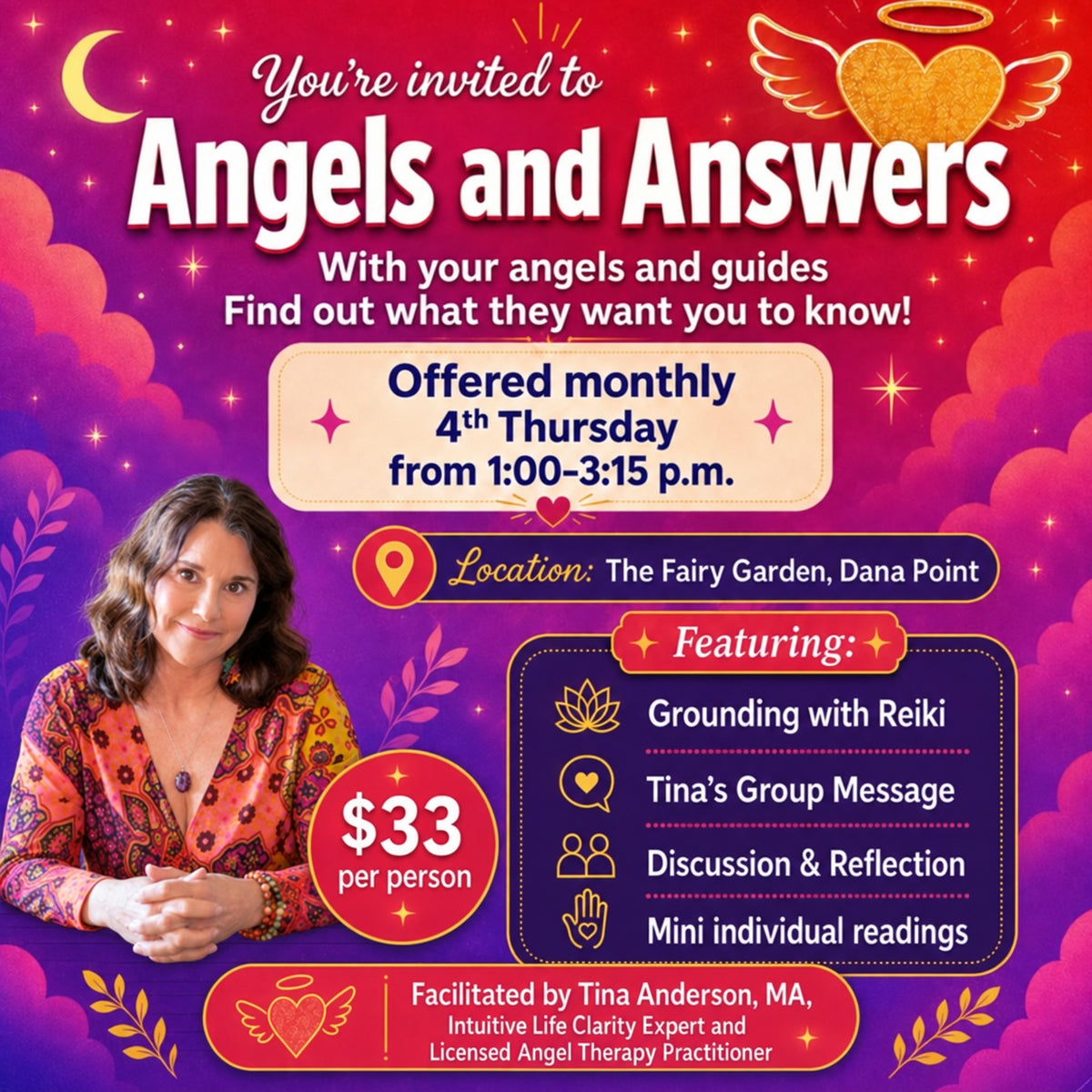 Angels and Answers | Every 4th Thursday Of Each Month, 1:00 PM