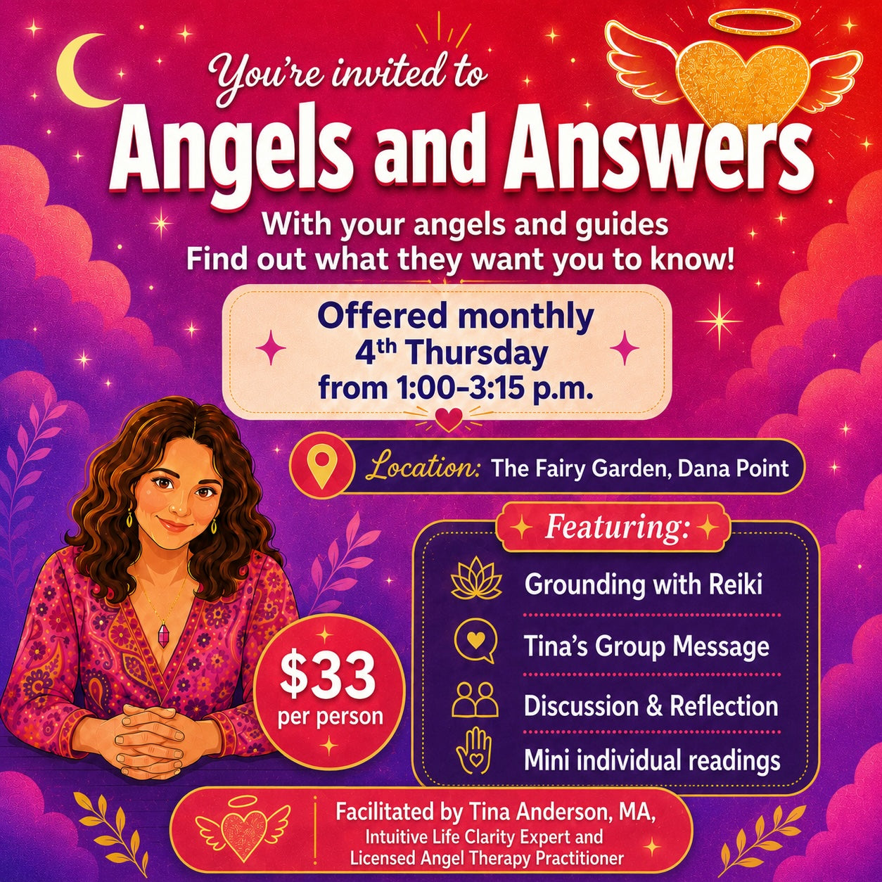 Angels and Answers | Every 4th Thursday Of Each Month, 1:00 PM