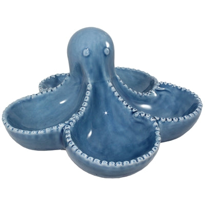 Blue Ceramic Octopus Dish