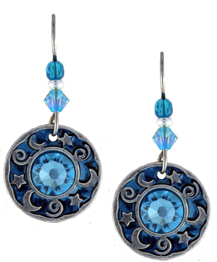 Earth Dreams Earrings Blue Universe
