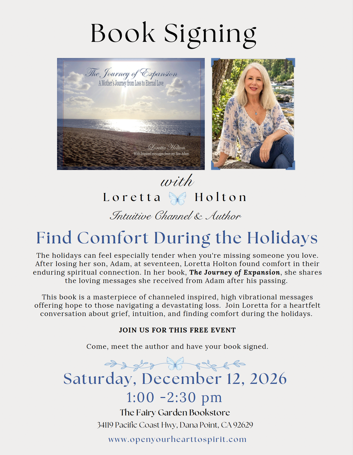 Booksigning and Lecture with Loretta Holton | Saturday, 1:00 PM