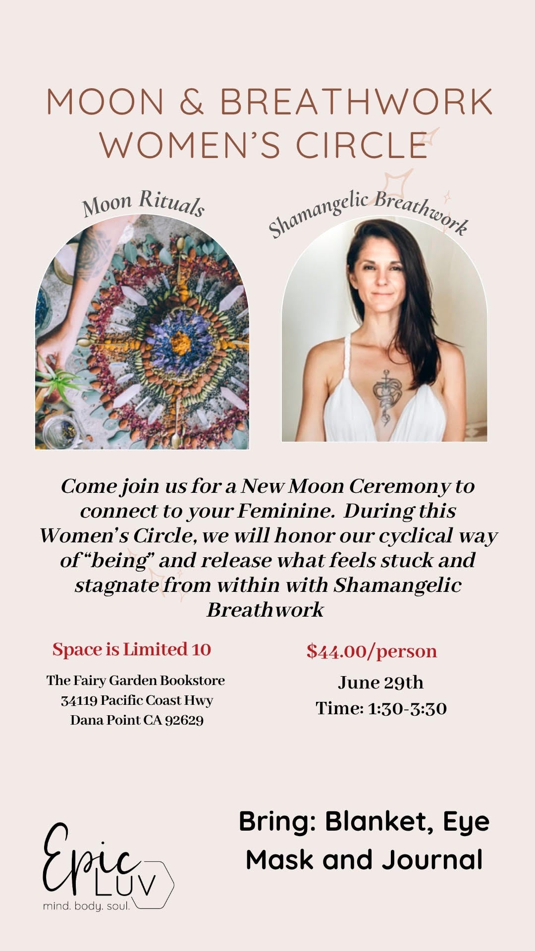 Moon & Breathwork Women's Circle | Monday, 1:30 PM