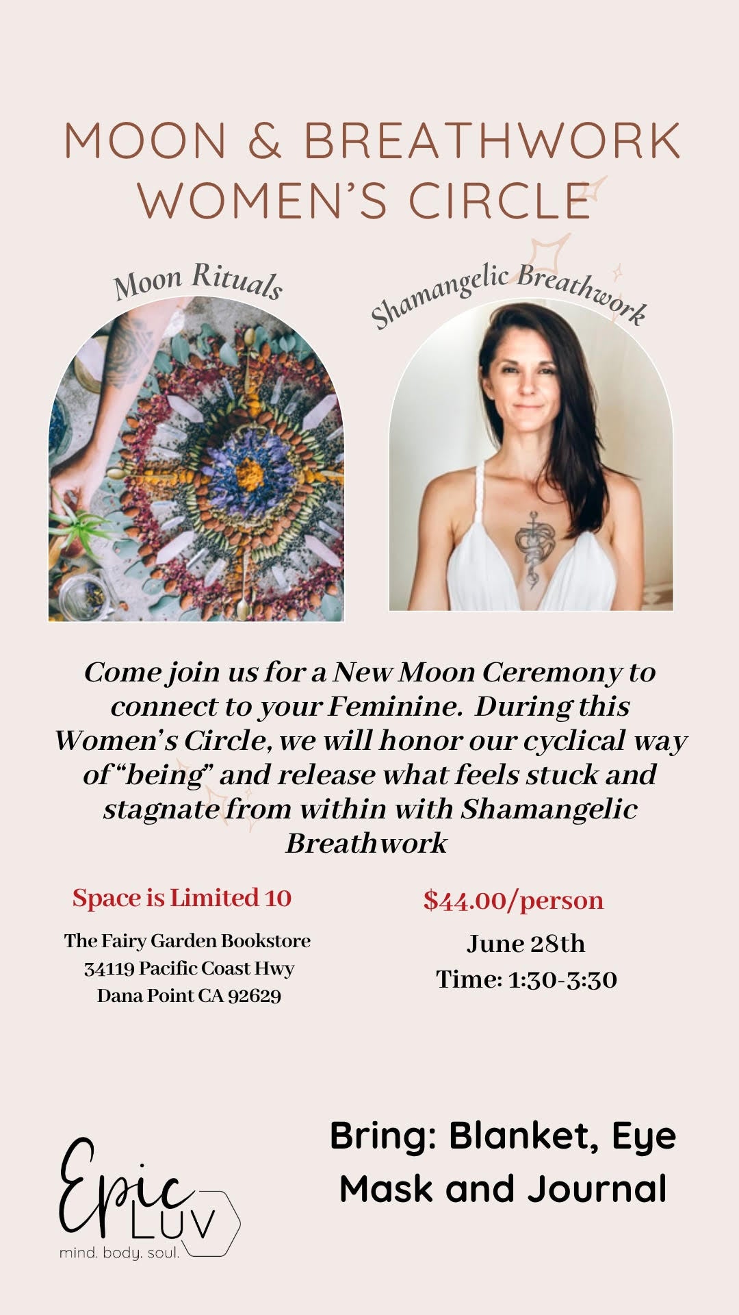 Moon & Breathwork Women's Circle | Sunday, 1:30 PM