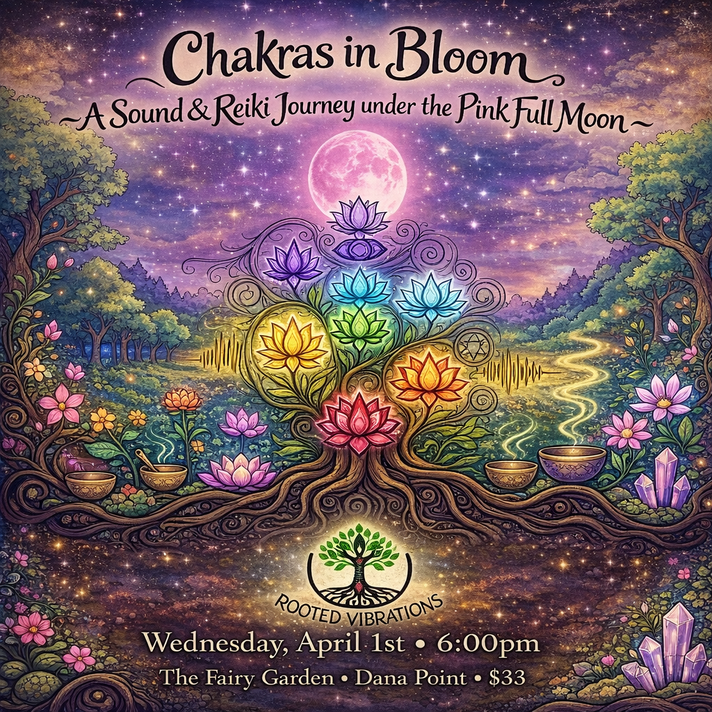 Chakras in Bloom ~ A Sound & Reiki Journey under the Pink Full Moon 🌸🌕✨ | Wednesday, 6:00 PM