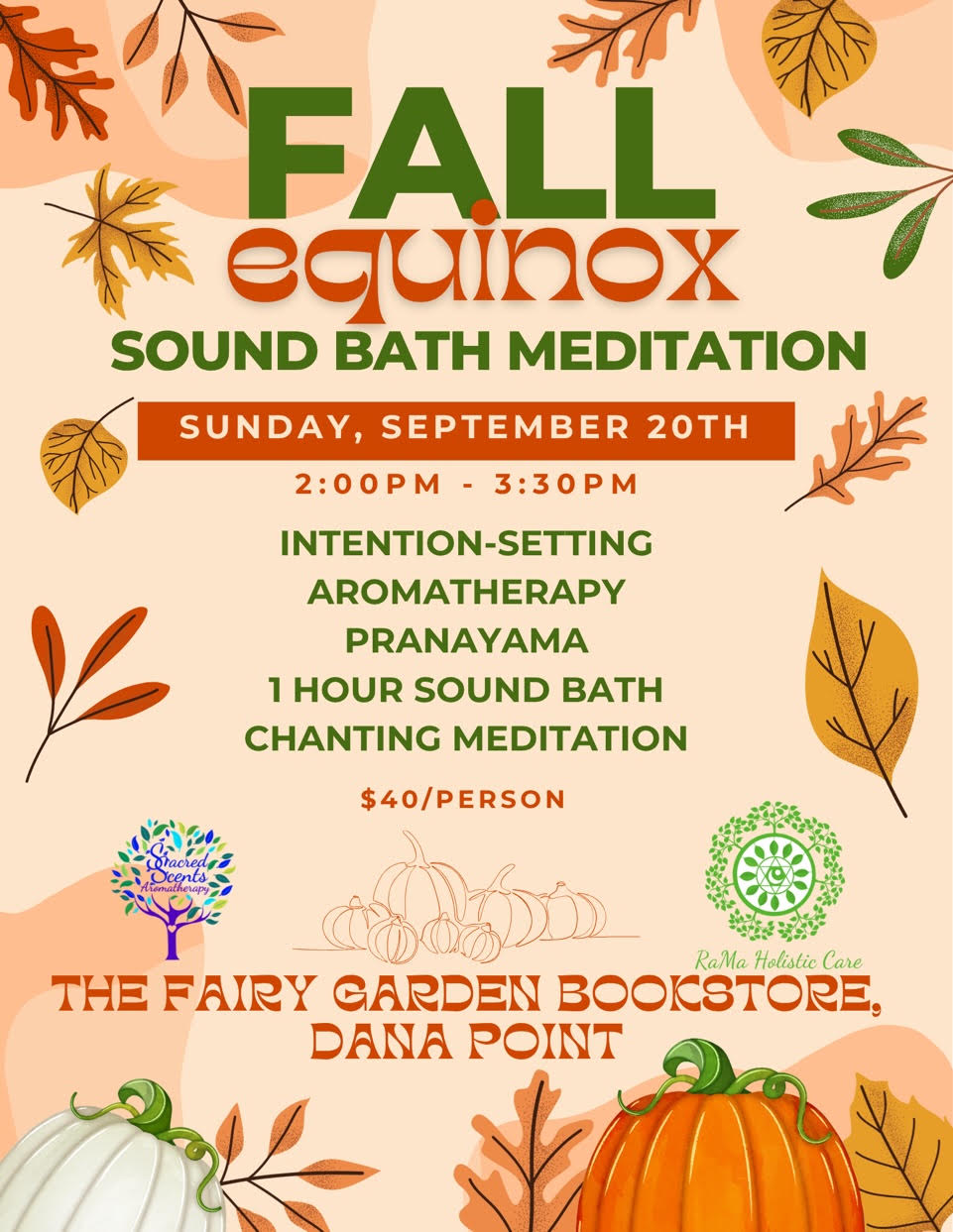 Fall Equinox Sound Bath Meditation | Sunday, 2:00 PM