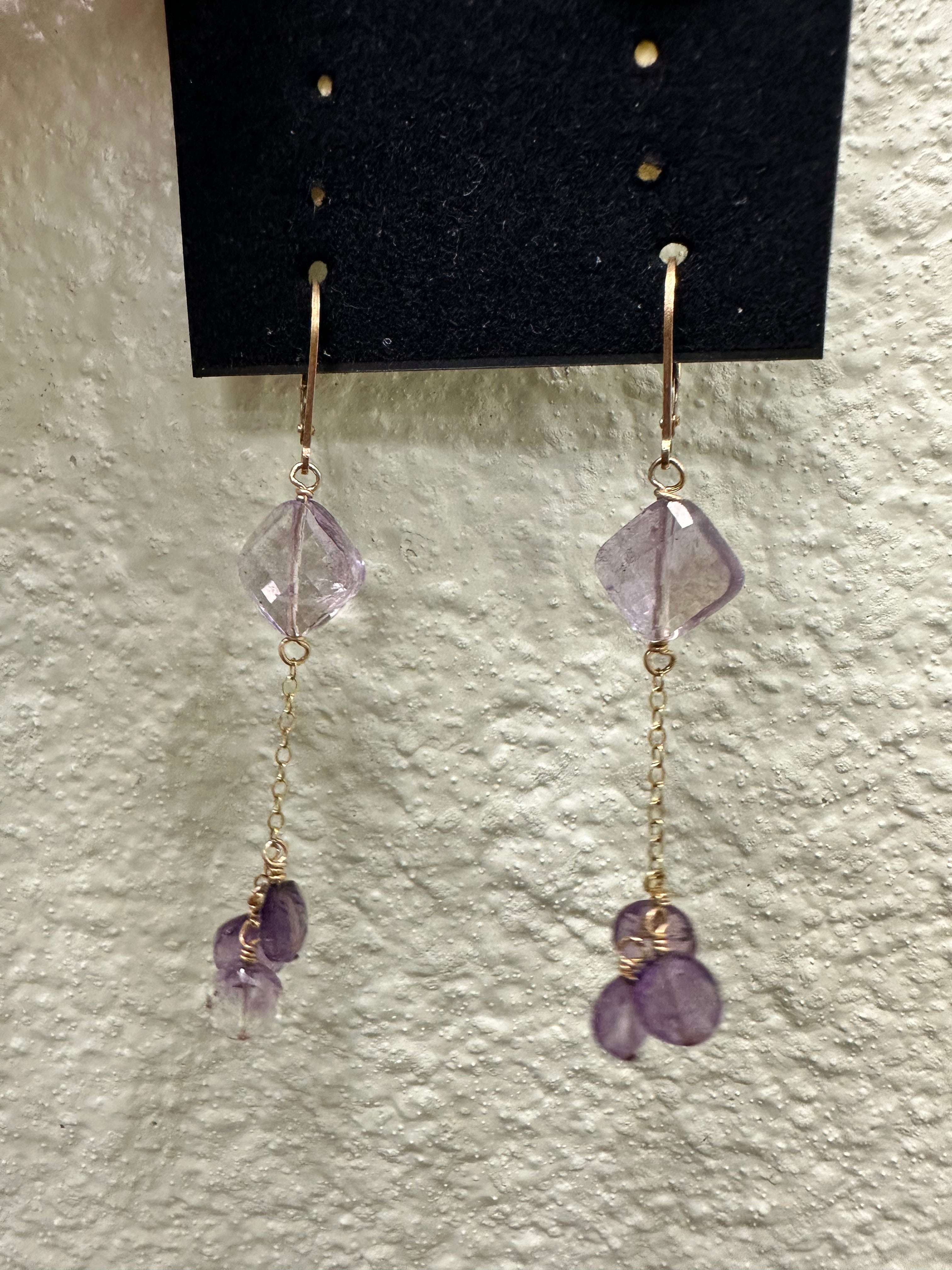 Amethyst Dangling Earrings
