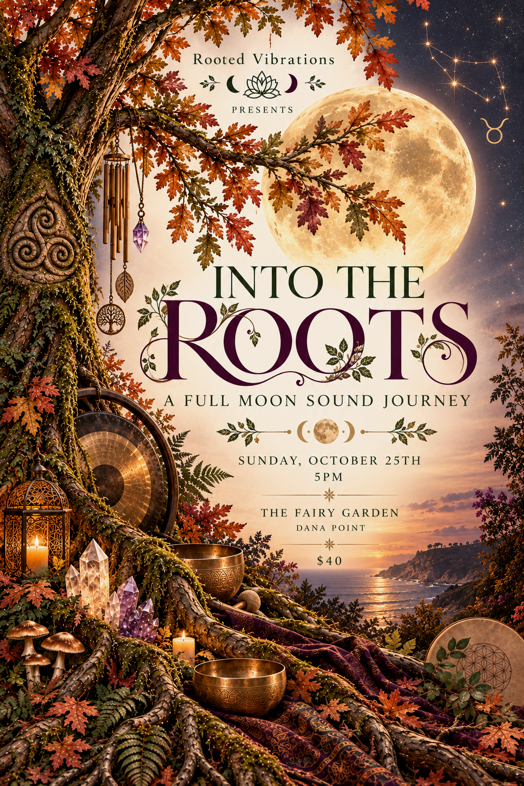 Into the Roots — A Full Moon Sound Journey 🌕✨️♉️| Sunday, 5 PM