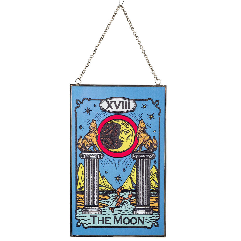Stained Glass The Moon Suncatcher