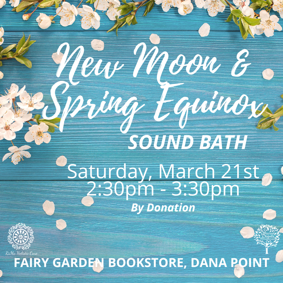 🌑 New Moon & Spring Equinox Sound Bath | Saturday, 2:30 PM