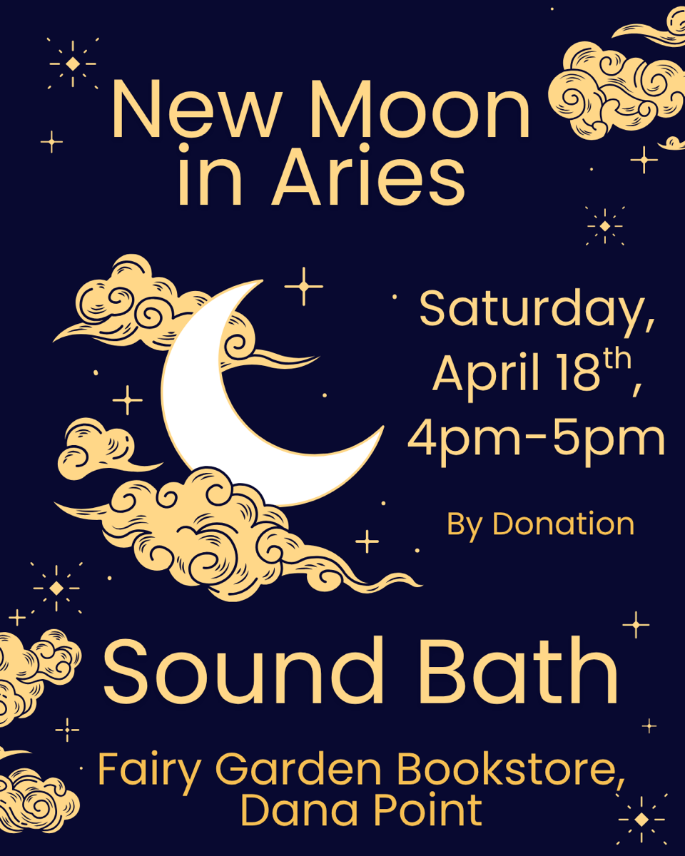 🌑 New Moon in Aries Sound Bath | Saturday, 4:00 PM–5:00 PM