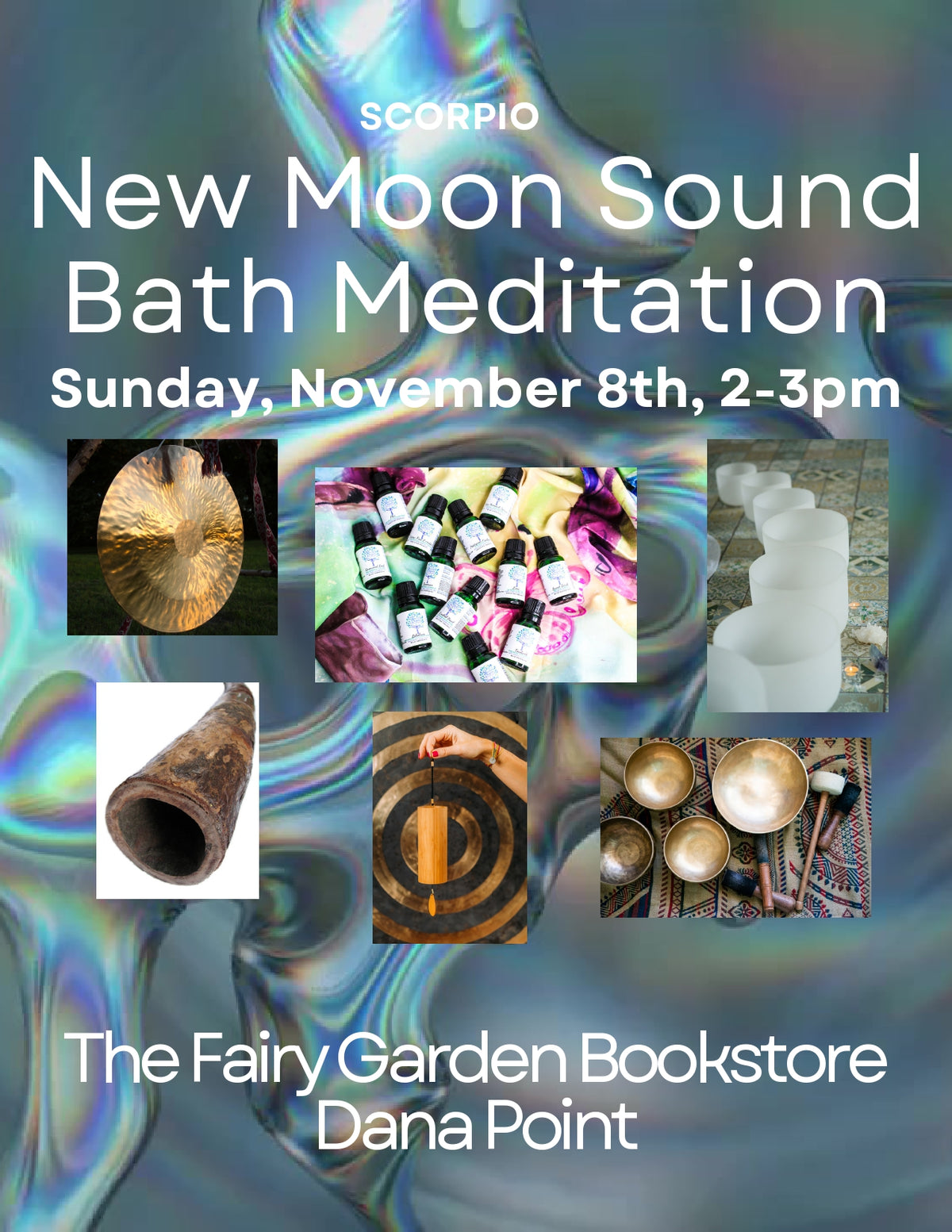 Scorpio New Moon Sound Bath Meditation with Lemia & Joshua | Sunday, 2:00 PM