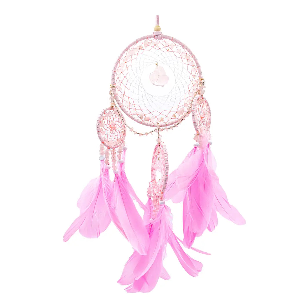 Pink Crystal Dreamcatcher