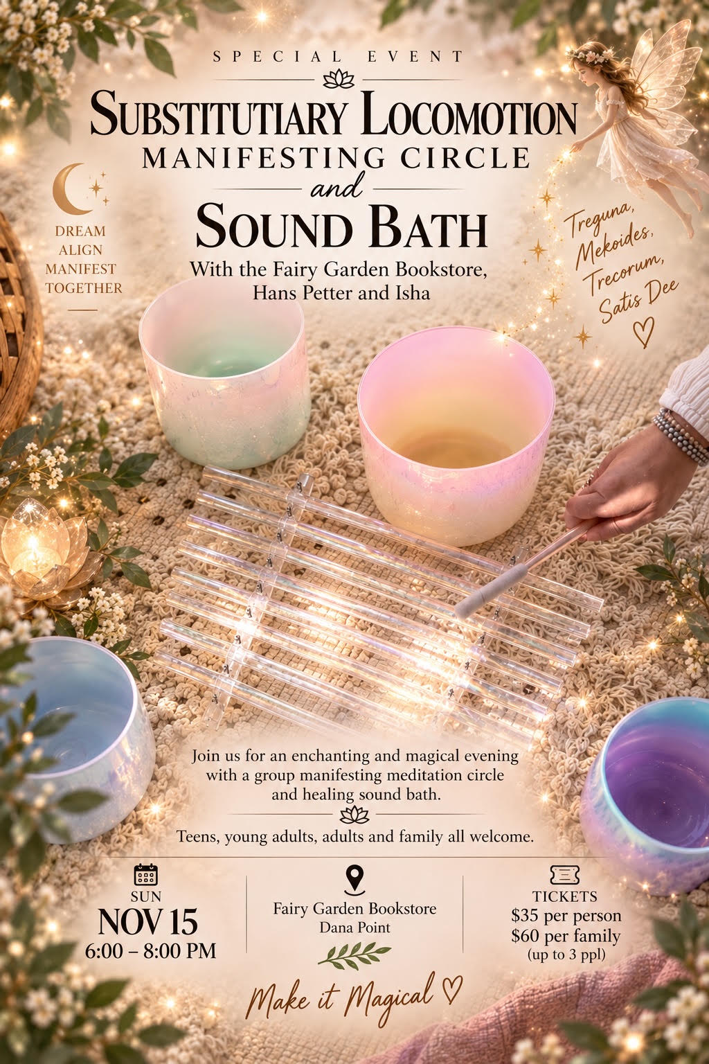 Substitutiary Locomotion Circle and Sound Bath Event | Sunday, 6 PM