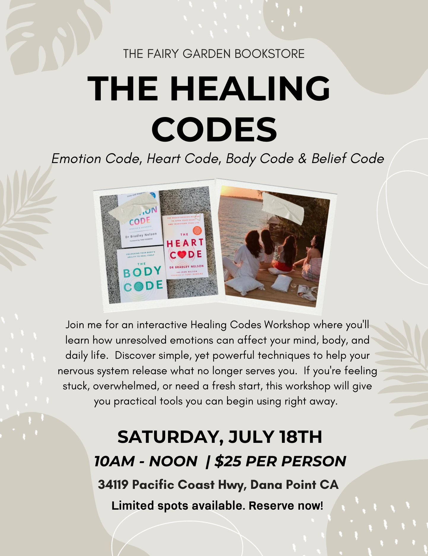 The Healing Codes | Saturday, 10 AM