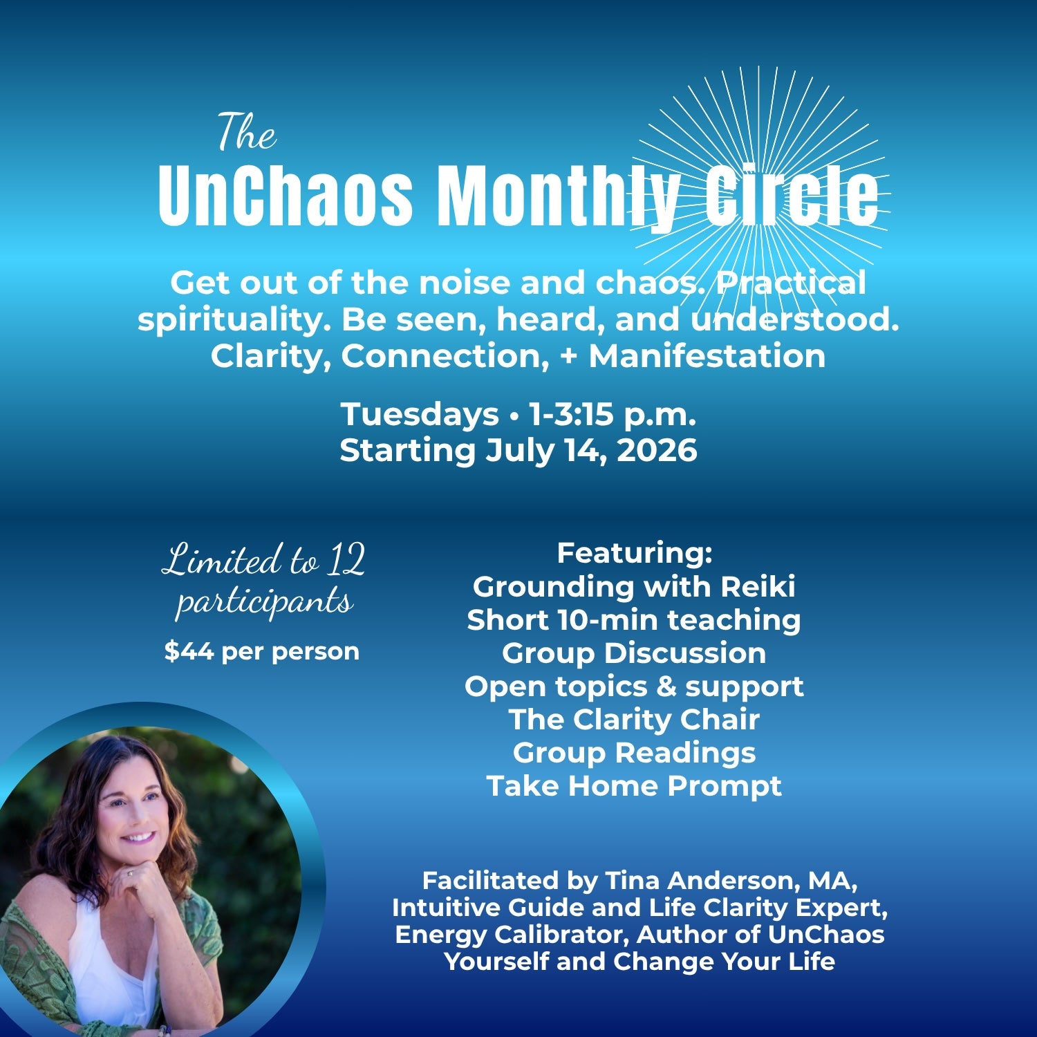 The UnChaos Monthly Circle | Every Second Tuesday, 1:00 PM
