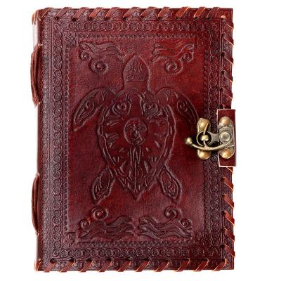 Turtle leather journal
