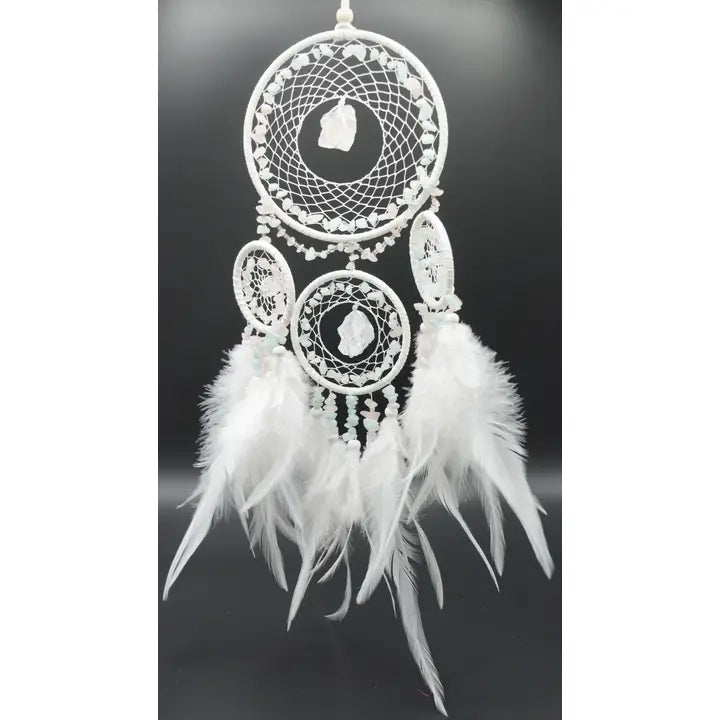 White Crystal Dreamcatcher