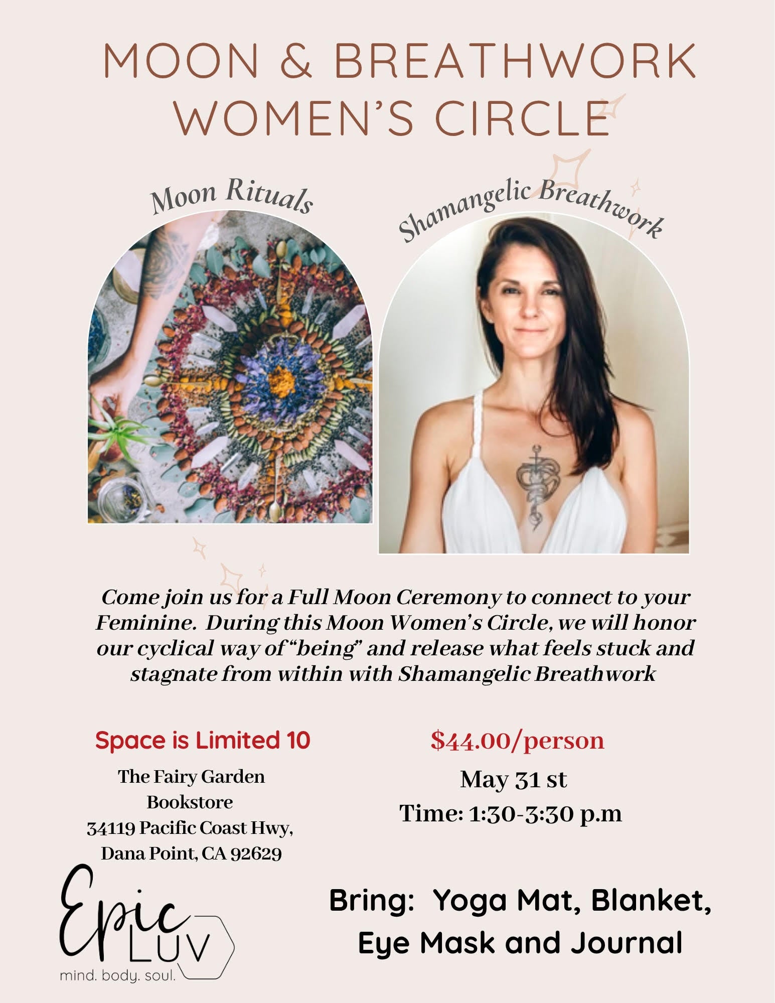 Moon & Breathwork Women's Circle | Sunday, 1:30 PM