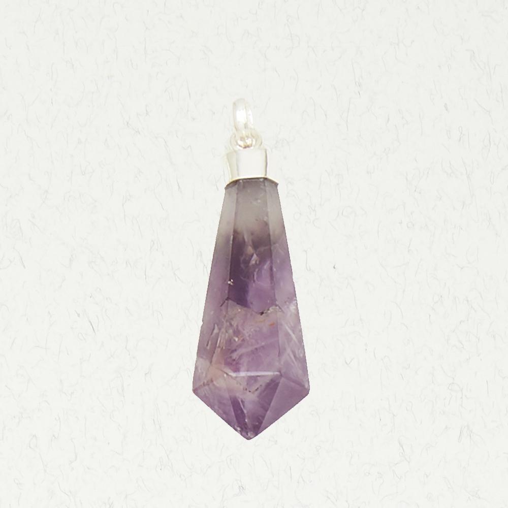 Amethyst pendulum with 24 inch thick chain