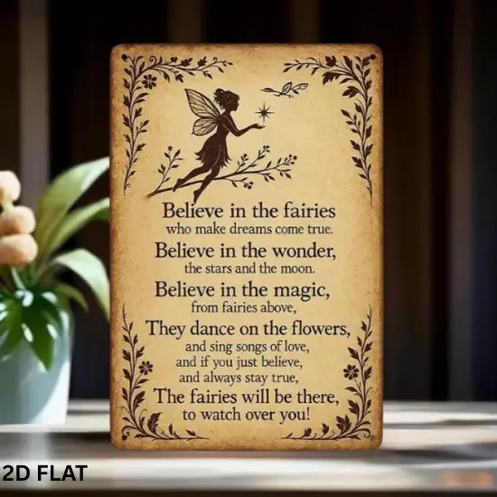 Fairy Poem Plaque