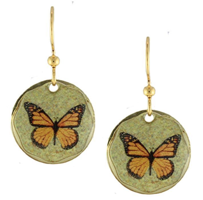 Earth Dreams Earrings Monarch Butterflies