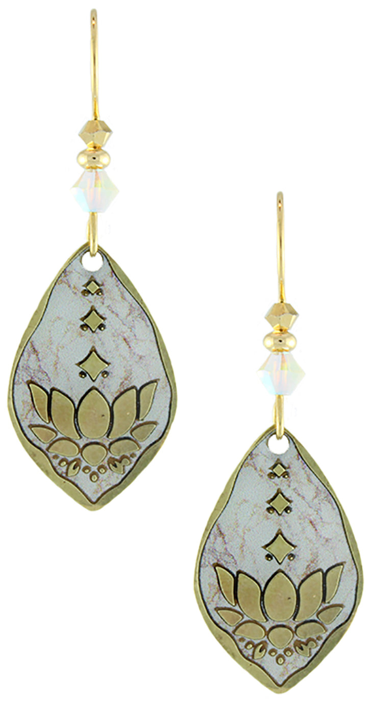 Earth Dreams Earrings Rising Lotus Brass