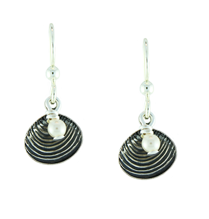 Earth Dreams Earrings Silver Shell