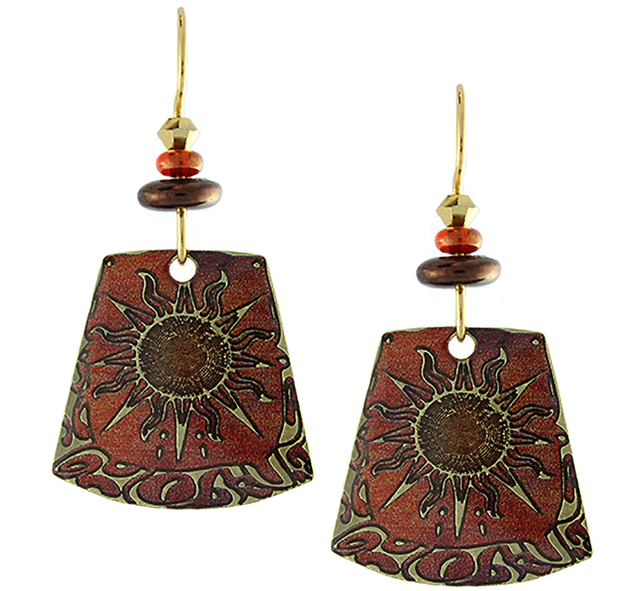 Earth Dreams Mandala Sun Rays Burnt Orange